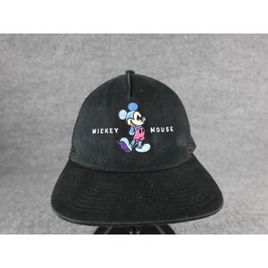 Black Mickey Mouse Trucker Hat Embroidered Disney Collection NEFF Adjustable